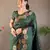 Green Wedding silk blend Saree