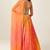 ORANGE PINK BANDHANI PRINT WITH SEQUINCE EMBROIDERY ORGANZA DESIGNER INDIAN FESTIVE PARTY WEAR LEHENGA CHOLI