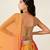 ORANGE PINK BANDHANI PRINT SEQUINCE EMBROIDERY ORGANZA LEHENGA CHOLI