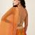 ORANGE PINK BANDHANI PRINT SEQUINCE EMBROIDERY ORGANZA LEHENGA CHOLI