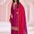 PLUS SIZE SEMI STITCHED SEQUANCE EMBROIDERED SUIT