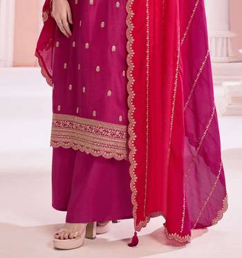 PLUS SIZE SEMI STITCHED EMBROIDERED SUIT 3