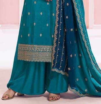PLUS SIZE SEMI STITCHED EMBROIDERED SUIT 4