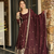 Heavy Embroidery Work Gown Suit Set Stylish Wedding Wear Gown Suit Set With Dupatta