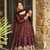 Heavy Embroidery Work Gown Suit Set Stylish Wedding Wear Gown Suit Set With Dupatta