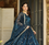 Teal Silk Embroidered Suit Set With Dupatta