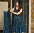 Teal Silk Embroidered Suit Set With Dupatta
