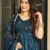 Teal Silk Embroidered Suit Set With Dupatta