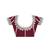 Tissue silk maroon saree with tissue silk blouse