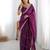 Tissue silk purple saree with tissue silk blouse