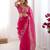 Organza pink saree with organza blouse