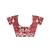 Organza red saree with organza blouse