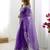 Organza purple saree with organza blouse