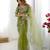 Organza green saree with organza blouse