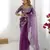 Organza purple saree with organza blouse