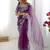 Organza purple saree with organza blouse