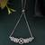 Silver-toned geometric crystal bracelet for women