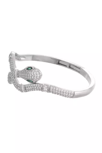 Elegant diamond snake bracelet for women