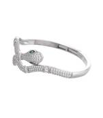 Elegant diamond snake bracelet for women