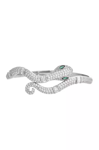 Elegant diamond snake bracelet for women