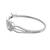 Silver diamond-studded bracelet for women