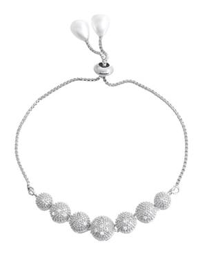 Silver beaded bracelet with pearls for women 3