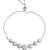 Silver beaded bracelet with pearls for women
