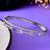 Silver-toned cz floral bracelet for women