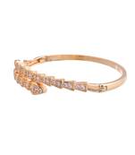 Gold-toned diamond-studded bracelet for women