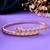 Gold-toned diamond-studded bracelet for women