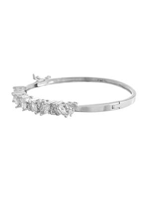 Silver-toned cubic zirconia bracelet for women 1