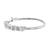 Silver-toned cubic zirconia bracelet for women