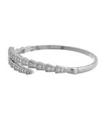 Silver diamond bracelet for women