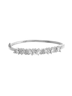 Silver-toned cubic zirconia bracelet for women 4