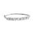 Silver-toned cubic zirconia bracelet for women