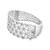 Silver floral diamond bracelet for women