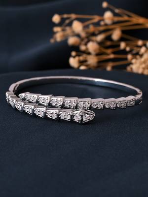 Silver diamond bracelet for women 3