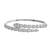 Silver diamond bracelet for women