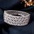Silver floral diamond bracelet for women