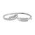 Silver plated diamond bracelet with leaf design