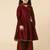 Girls' Ethnic Party Wear Clothing Set - Traditional Kurta, Palazzo, and Dupatta