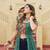 Green bandhani print faux georgette jacket style kurti with traditional kutchi patchwork – fully stitched