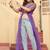 Purple faux georgette bandhani jacket kurti with kutchi patch embroidery – ethnic fusion wear