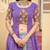 Purple faux georgette bandhani jacket kurti with kutchi patch embroidery – ethnic fusion wear