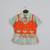 Grey geometrical printed shirt with hand embroidered jacket with printed pant set for girls