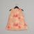 Beidge geometrical printed hand embroidery top with geometrical printed sharara set for girls
