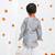 Grey geometrical printed hand embroidery kurta with pajama set for boys