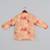 Beige geometrical printed hand embroidery kurta with pajama set for boys