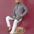 Grey hand work men's kurta and Pajama for Mens