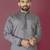 Grey hand work men's kurta and Pajama for Mens